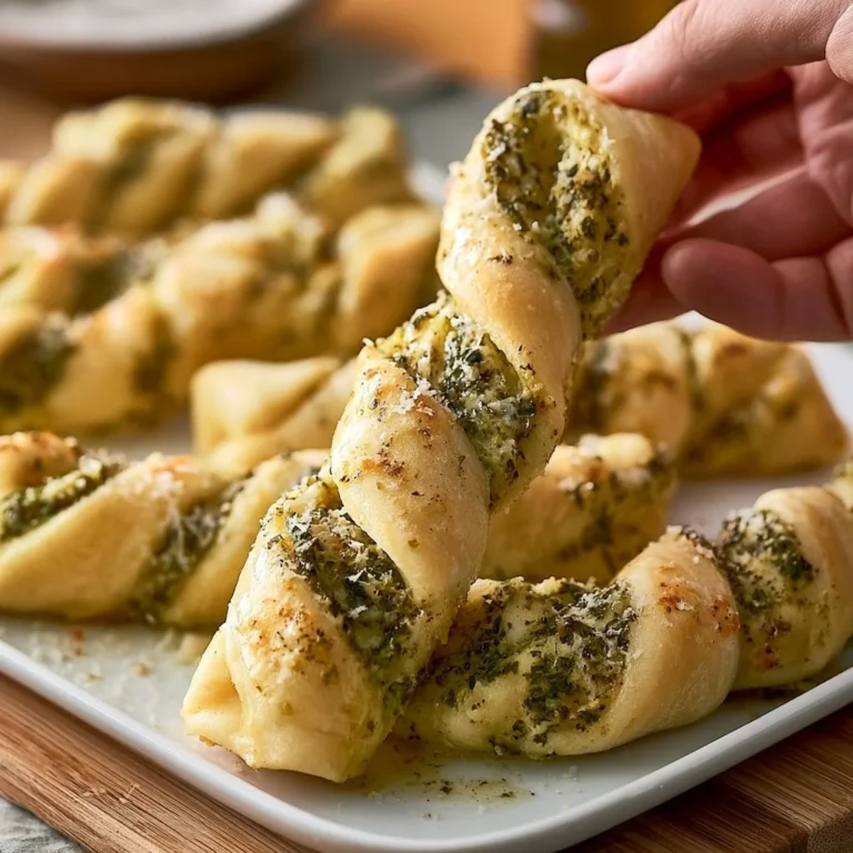 Köstliche Pesto-Twists gefüllt mit frischem Mozzarella