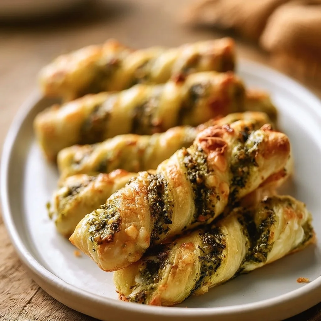 Köstliche Pesto-Twists mit Mozzarella