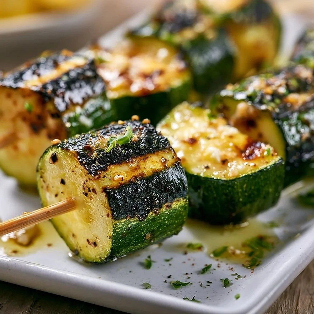 Köstliche Zucchini-Spieße