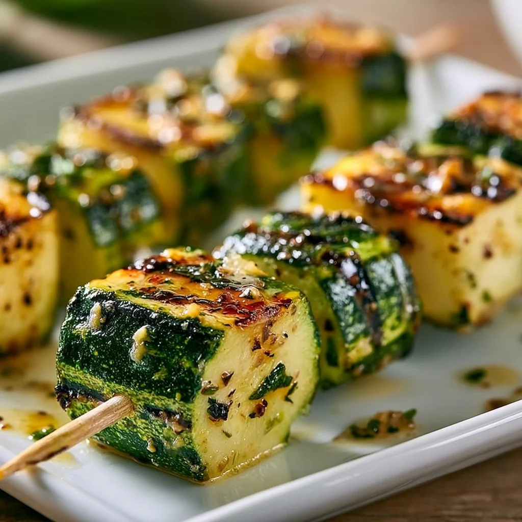 Köstliche Zucchini-Spieße