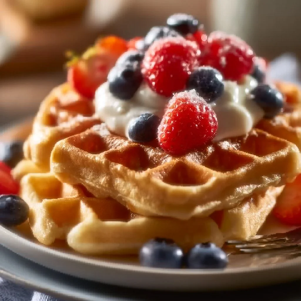 Proteinreiche Skyr Waffeln