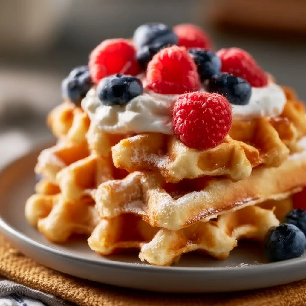 Proteinreiche Skyr Waffeln