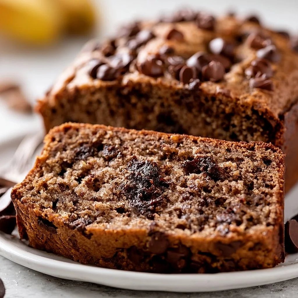 Simple Chocolate Banana Bread