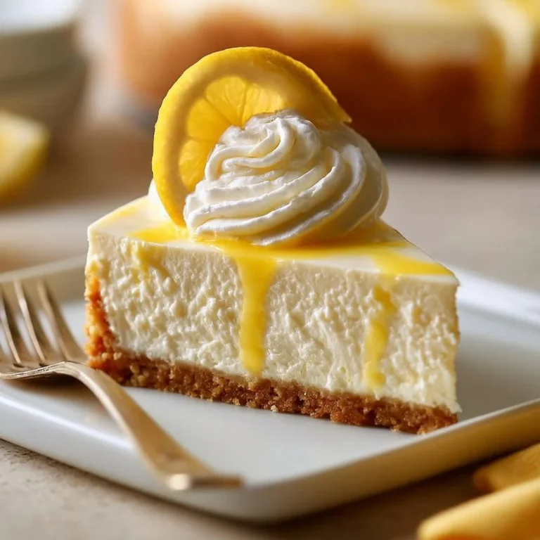 Zitronen Käsekuchen ohne Backen in einer schönen Dessert-Präsentation