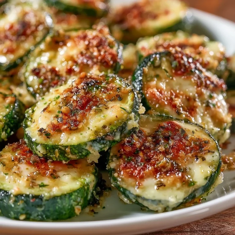Geröstete Knoblauch Parmesan Zucchini als köstliche Beilage